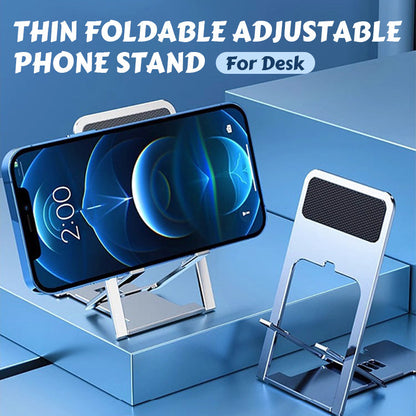 Thin Foldable Adjustable Phone Stand for Desk