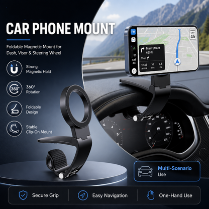 📱 50% korting! Magnetische telefoonhouder – opvouwbaar, universeel & stevig. Veilig navigeren, geen gedoe meer met kabels! 🚗💪