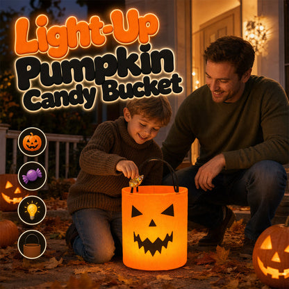 🎃🦇Light Up Halloween Candy Bucket
