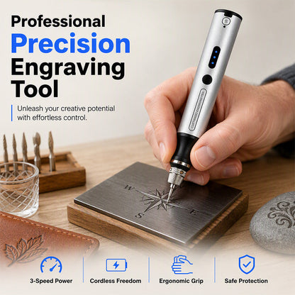 ⏰🎁Mini Draadloze Elektrische Graveerstift
