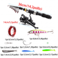 🎣 50% KORTING NU! 🧳 Complete visuitrusting – telescopisch, reisvriendelijk & praktische tas – perfect voor kamperen en wandelen 🌲