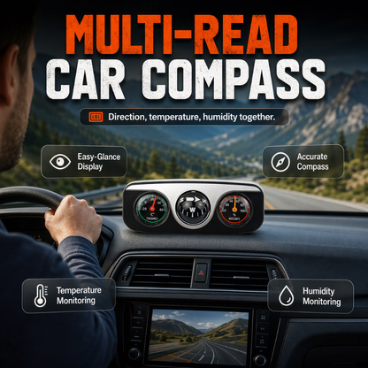 Multi-Functional Car Dashboard Compass