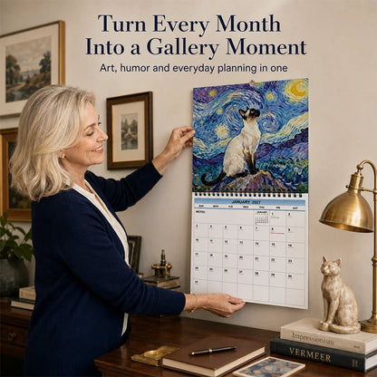 ⏳Elke maand een glimlach aan de muur – 2027 Katten Meme Kalender | Maandplanner & Wanddecoratie in één | Cadeau voor Kattenliefhebbers 🐱📅