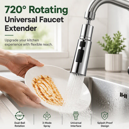🚰 50% korting! Universele kraanverlenger – 720° flexibel, 3 standen & krachtige messtraal. Maak afwassen & schoonmaken moeiteloos! 💦⚡
