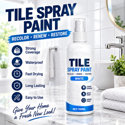 🎨 50% korting! Tegelverf spray – vernieuw verouderde tegels in badkamer & keuken. Eenvoudig spuiten, waterbestendig & 3 kleuren! ✨🏠