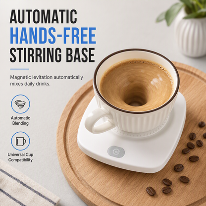 ☕ 50% korting! Automatische roerbasis – magnetische levitatie, klontvrij & handsfree. Perfect voor koffie, melk & thee – overal! ✨🥛