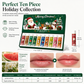 🎄💋Kerst-set met hydraterende lippenbalsems – Hydraterend, langdurig werkend, het perfecte kerstcadea