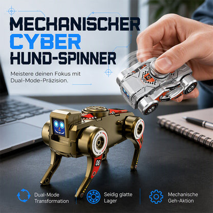 2-in-1 Wind-Up Transforming Robot Dog & Fidget Spinner