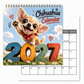 🎄🎁Kerstuitverkoop 🐕Chihuahua-wandkalender voor 12 maande