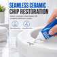 Witte reparatiepasta voor toiletporselein