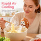 Draagbare ventilator om aan voedsel te hangen
