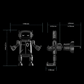 Universele Robot Creatieve Autotelefoonhouder