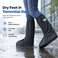 🌧️ RAJOITETUN AJAN 50 % ALENNUS! 👢 Vedenpitävät, korkeavartiset sadesuojat kengille – luistamaton PVC-materiaali, 42 cm:n suoja roiskeilta ja heijastimet turvallisuutta lisäämään 👟