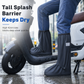 🌧️ RAJOITETUN AJAN 50 % ALENNUS! 👢 Vedenpitävät, korkeavartiset sadesuojat kengille – luistamaton PVC-materiaali, 42 cm:n suoja roiskeilta ja heijastimet turvallisuutta lisäämään 👟