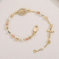 Elegante armband met stras kruisje