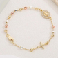 Elegante armband met stras kruisje
