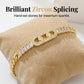 ✨ Gouden kettingarmband voor dames met zirkonia