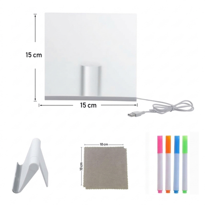 🎄 Joulun erikoistarjous: 50% alennus | Lasten pyyhittävä LED-piirustuslevy – uudelleenkäytettävä akryylinen yövalo 🎨