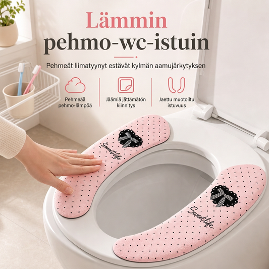 📢📢50% ALENNUS!! ⏰ Sähköstaattiset WC-istuimen suojatyynyt – jäljetön kiinnitystyyny, 1 pari