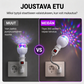 RGB LED -pyörivä kristallitaikapallo -lava -valo
