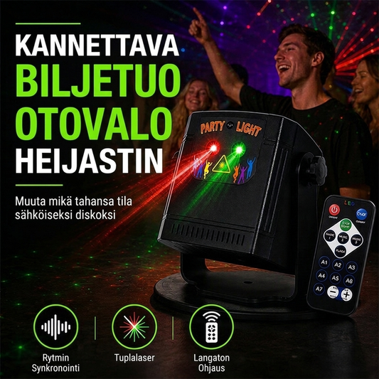 🔥-50 % ALENNUS✨Ladattava iltalaservalo🔋Kaukosäädöllä, valotehosteita juhliin ja iltoihin