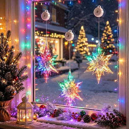 🥳2026:N SUOSITUIN TUOTE🥳💞YLI 50 000 KAPPALETTA MYYTY! 🎄✨ 50 % ALENNUS! Tee-se-itse-joulun ikkunavalot imukupilla – ei porausta, ei jälkiä, paristokäyttöiset ja uudelleenkäytettävät. Monia juhlallisia muotoja, lämmin tai värikäs valo! 🪟💚