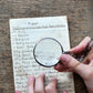 Ketting met vergrootglas hanger