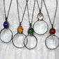 Ketting met vergrootglas hanger