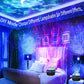 noorderlicht en oceaangolf projector